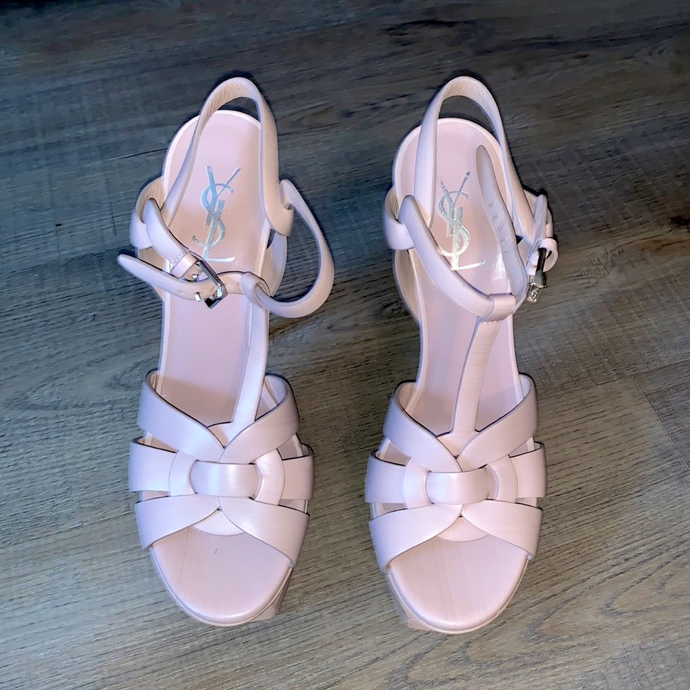 Saint Laurent Powder Pink Sandal (Rose Antic) size 38